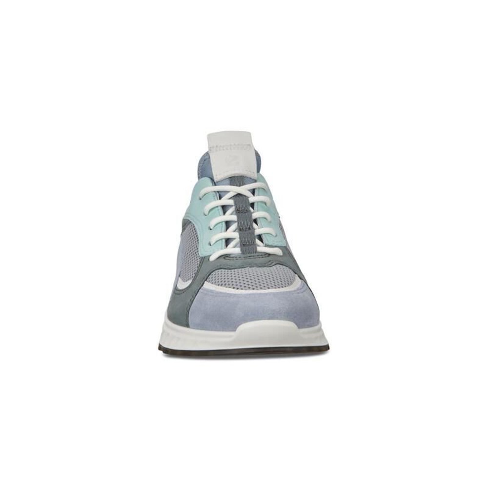 ECCO Womens Sneakers White/Blue - St.1 - BWX-578609